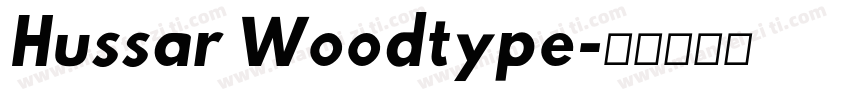 Hussar Woodtype字体转换